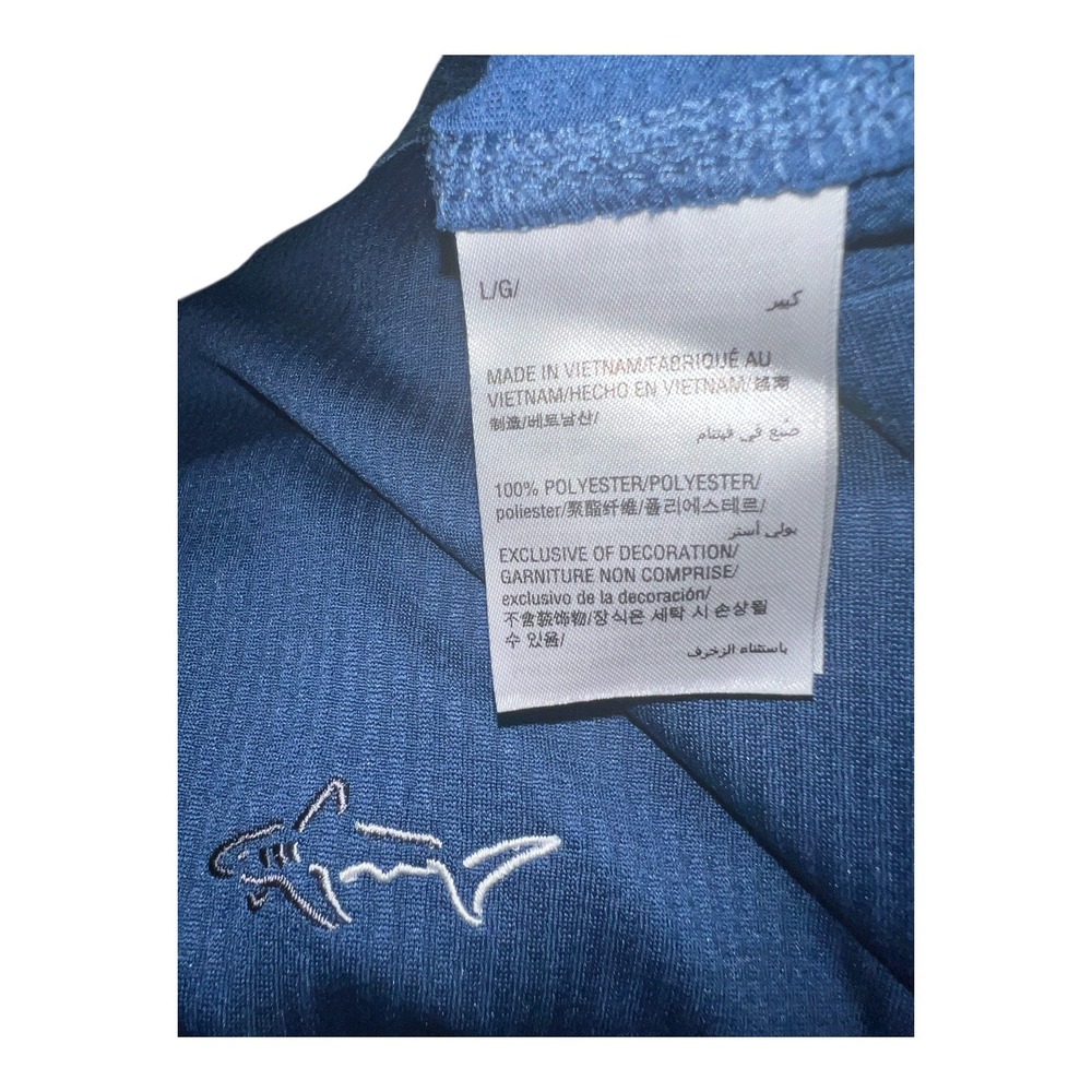 Greg Norman Attack Life Golf Shirt Mens Long Sleeve Blue L - Picture 4 of 7